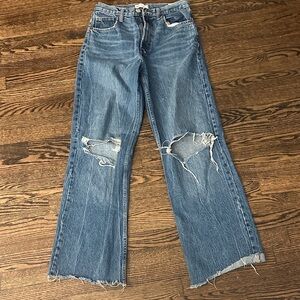 Zara Distressed Blue Women's Jeans